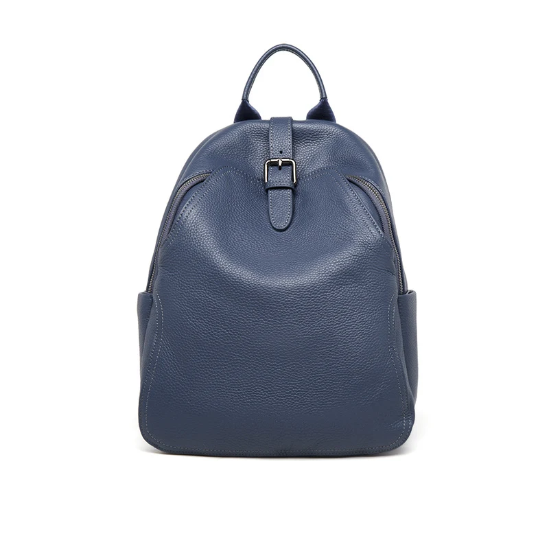 Mochila de couro antifurto feminina, grande capacidade, primeira camada, ideal para viagens com segurança e levar tudo o que precisa. — foto 6