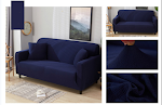 Pure color stretch waterproof sofa cover Protect your sofa from water, spills, and wear. Easy to fit, machine washable, — photo 1