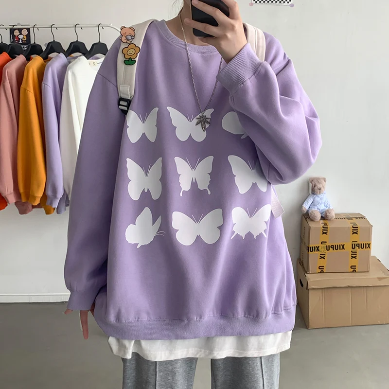 Suéter feminino estilo Harajuku Plus Fat Plus Size — foto 5