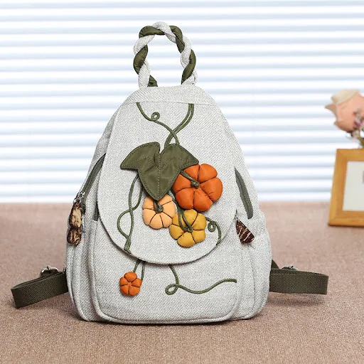 Title 3, Mochila pequena de arte feminina, bolsa de peit...