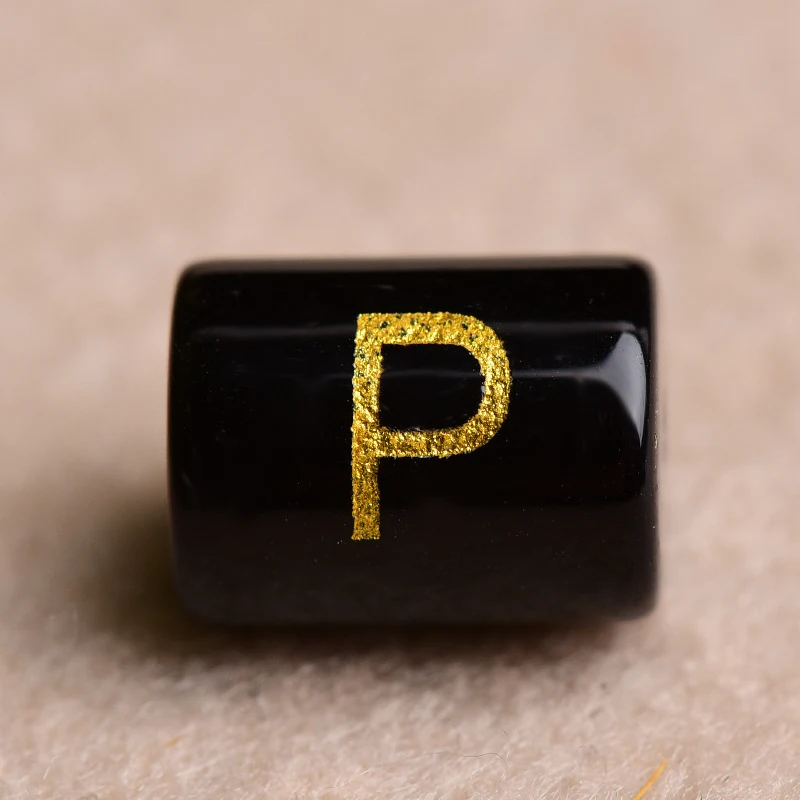 Pulseira de contas com 26 letras do alfabeto inglês, estilo fashion, bracelete com contas para um toque personalizado e elegante, presente ideal — foto 19