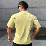 Camiseta Fitness Running Solta Algodão com Gola Bordada Grossa Perfeita Para Corrida Conforto e Estilo para Atividades Físicas — foto 6