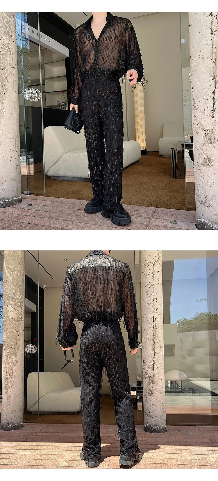 Title 9, Nightclub Sequin Suit for Men. Heavy Craft, Tas...