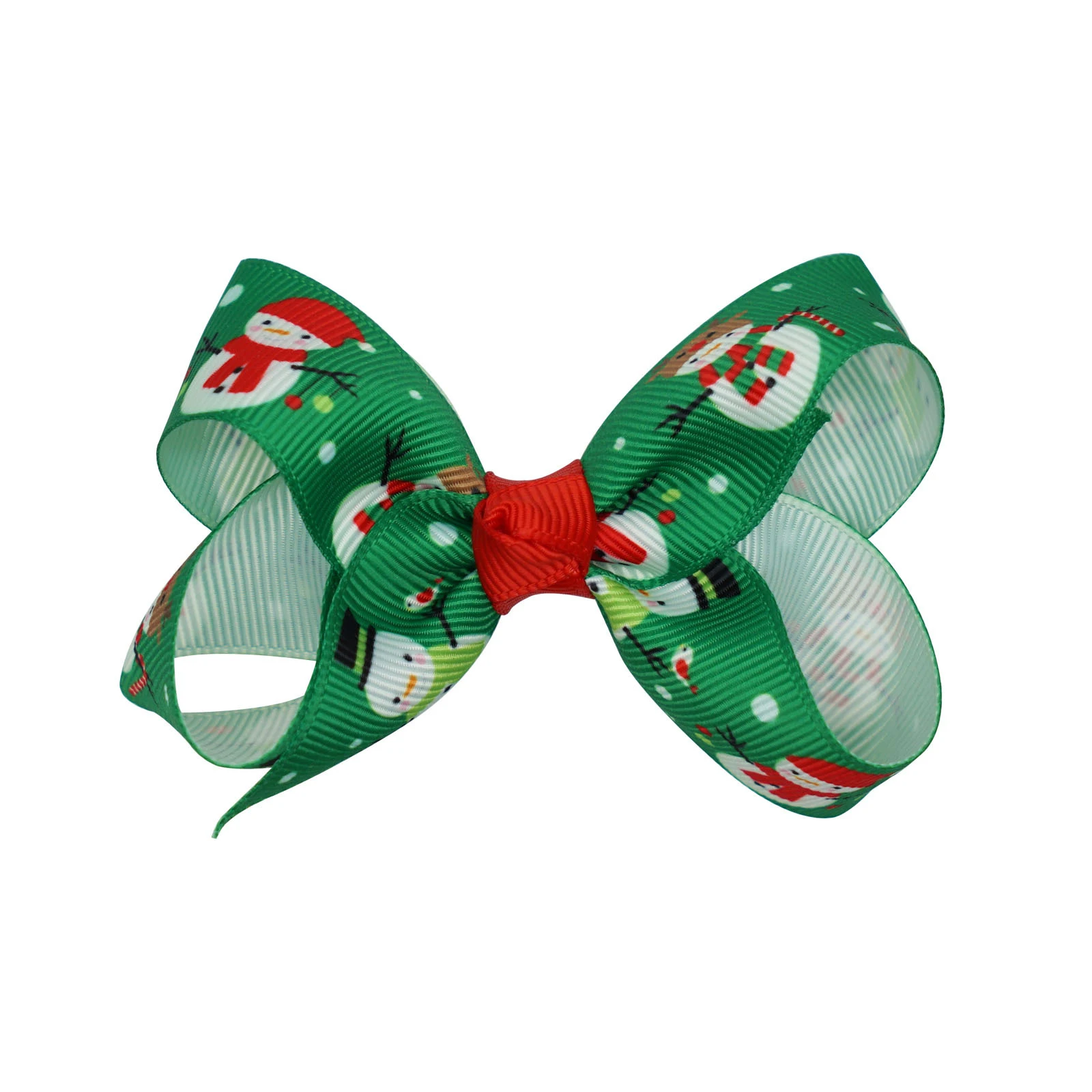 Presilhas de laço com estampa de Papai Noel, estilo europeu e americano, perfeitas para enfeitar o cabelo em festas e celebrações. — foto 10