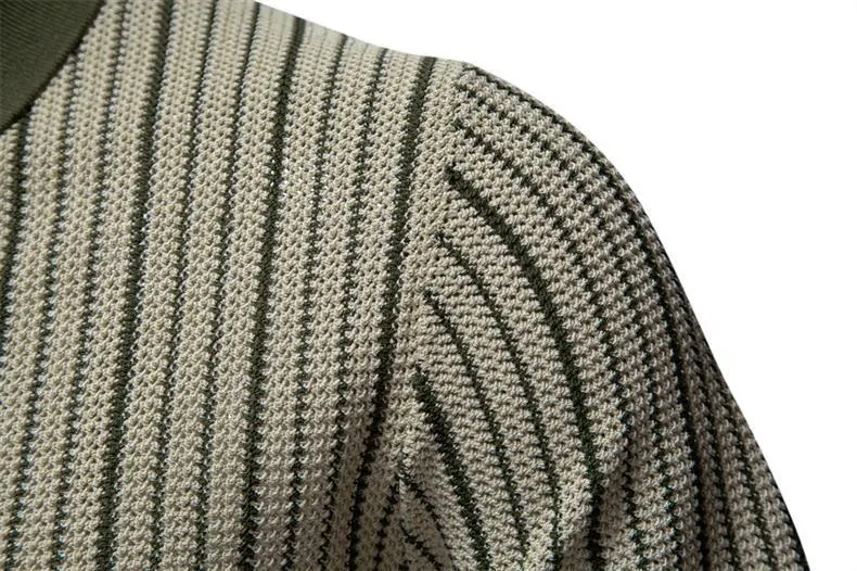 Title 5, Summer New Mens Short-sleeved Knitted Striped ...