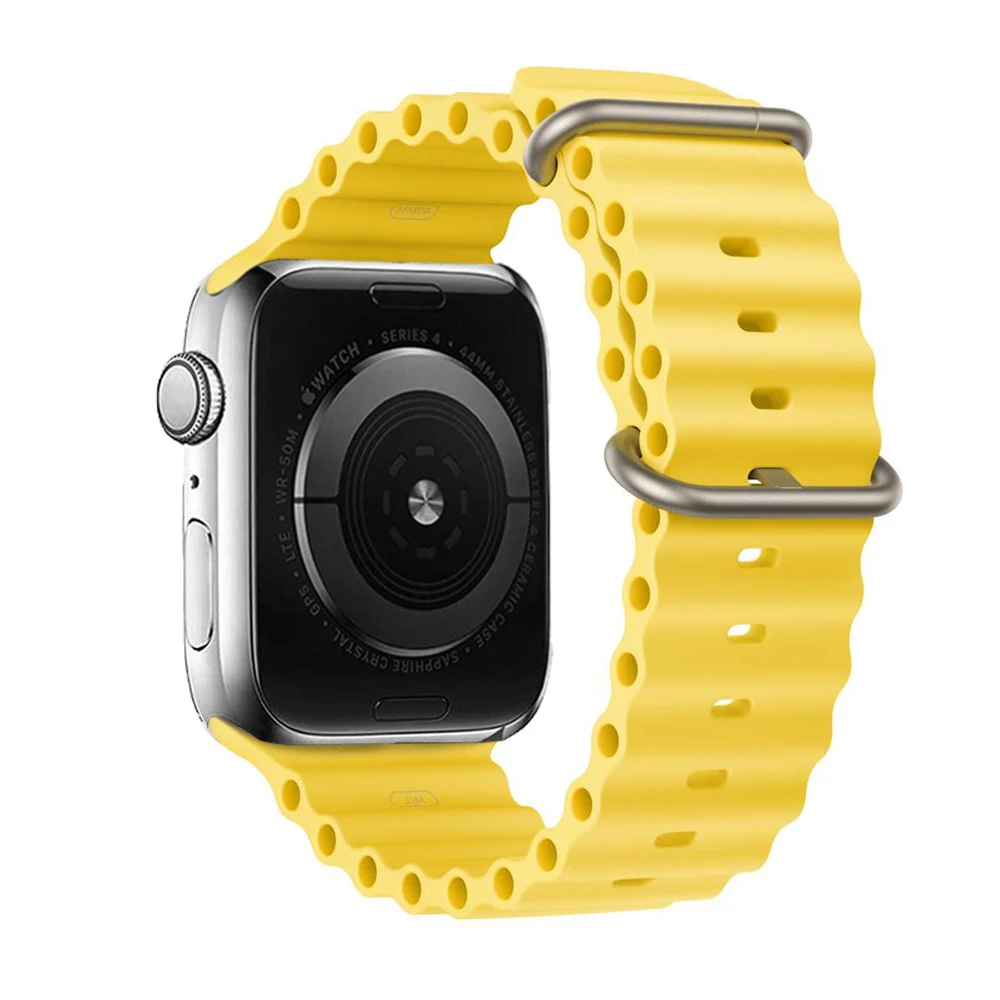 Pulseira de silicone marinho para relógio ultra 41mm 45mm 49mm. Conforto e durabilidade, à prova d'água, ideal para esportes aquáticos. — foto 37