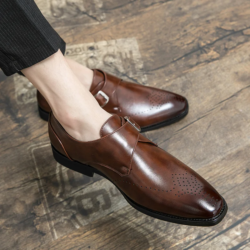 Plus Size Autumn Leisure Men's Breathable Leather Shoes. Experience ultimate comfort and style with these breathable lea — photo 9