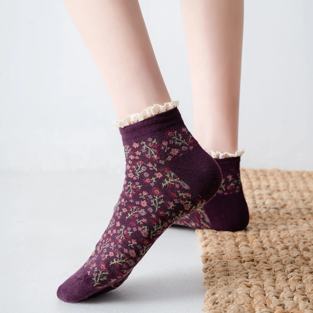 Title 16, Womens Spring and Summer Lace Boat Socks, brea...