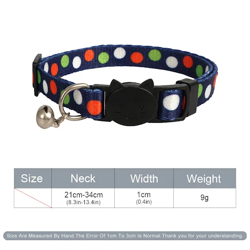 Cat Collars Breakaway with Bell-Cat Safety Collars for Boys & Girls-Safety Buckle Kitten Collar for Pet Supplies,cat Acc — photo 2
