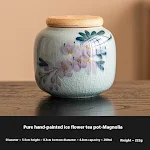 Mini Ceramic Chinese Calligraphy Teapot Enjoy the art of tea with this small teapot. Perfect for a serene and authentic — photo 2