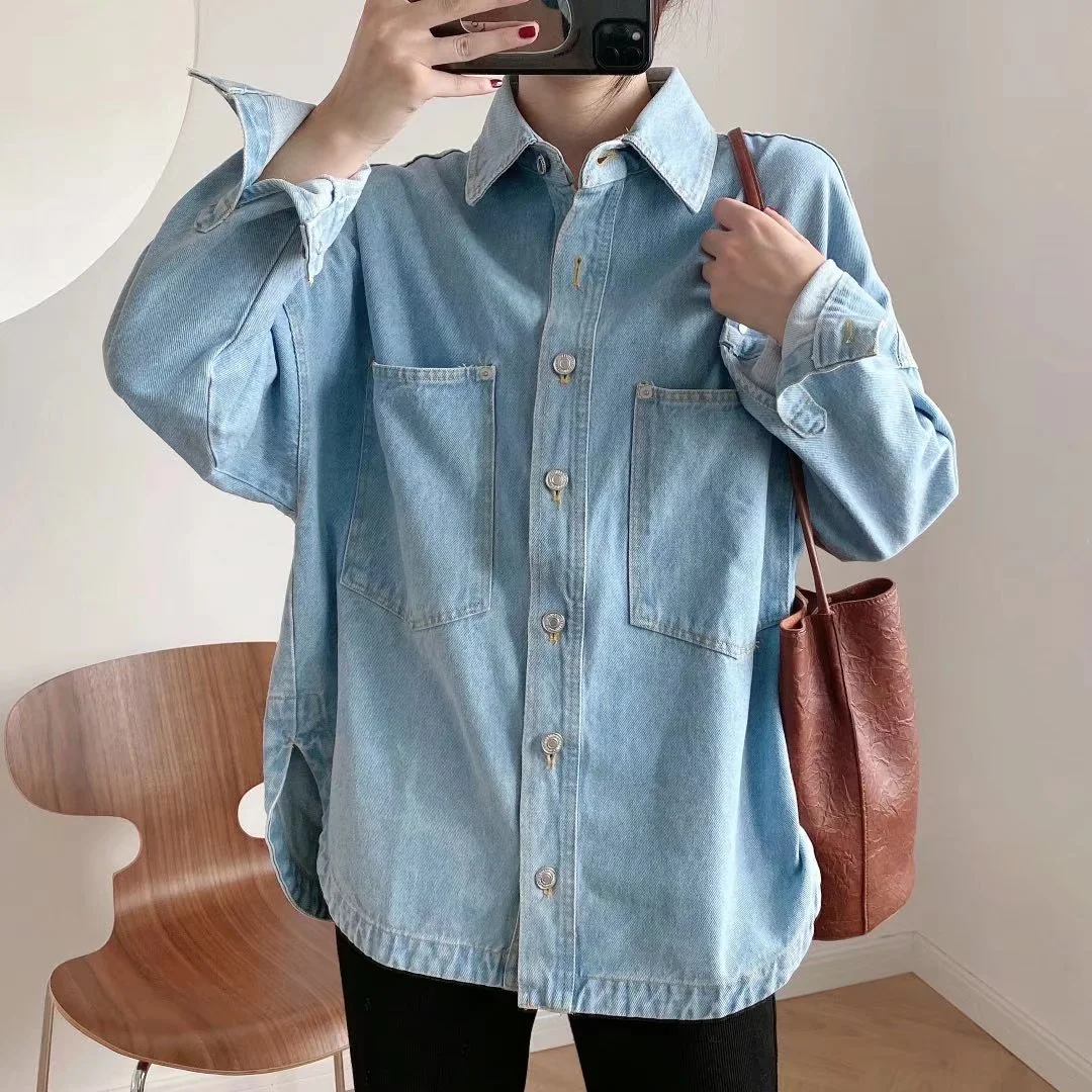 Title 4, Womens Urban Casual Washed Denim Jacket