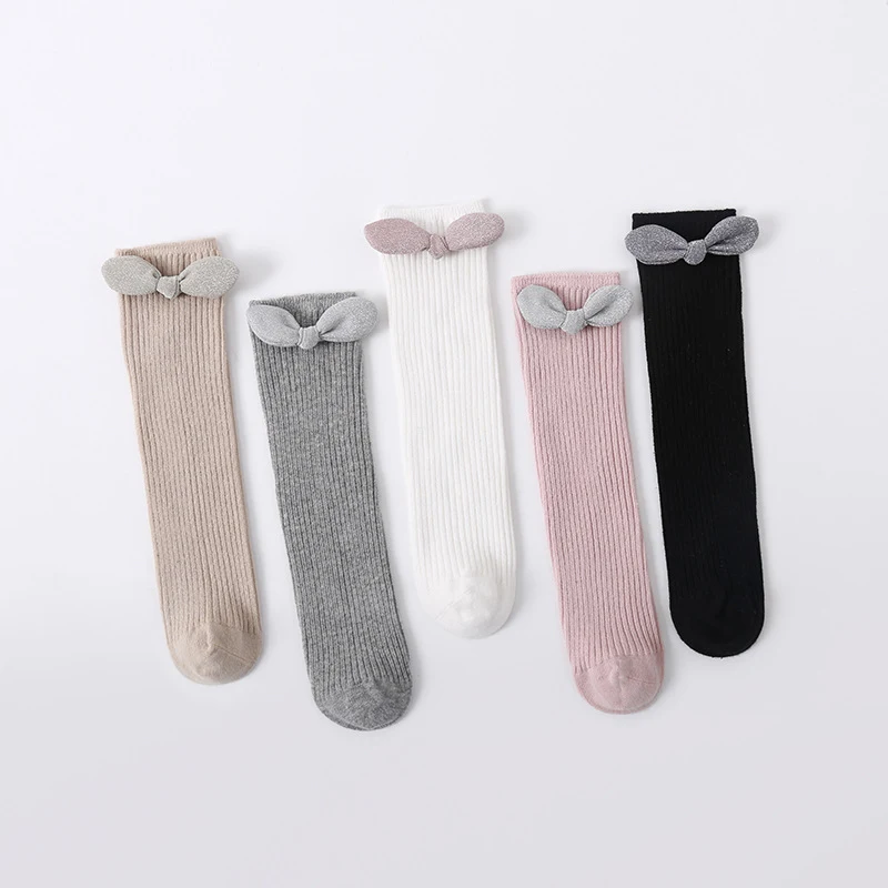 Title 8, Girls Casual Fashion Long Tube Solid Color Sock...