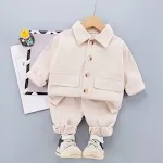 0-4-Year-Old Boy'S Spring New Fashion Jacket 2-Piece Set Korean Baby Children'S Suit 1-Piece Hair Substitute — photo 3