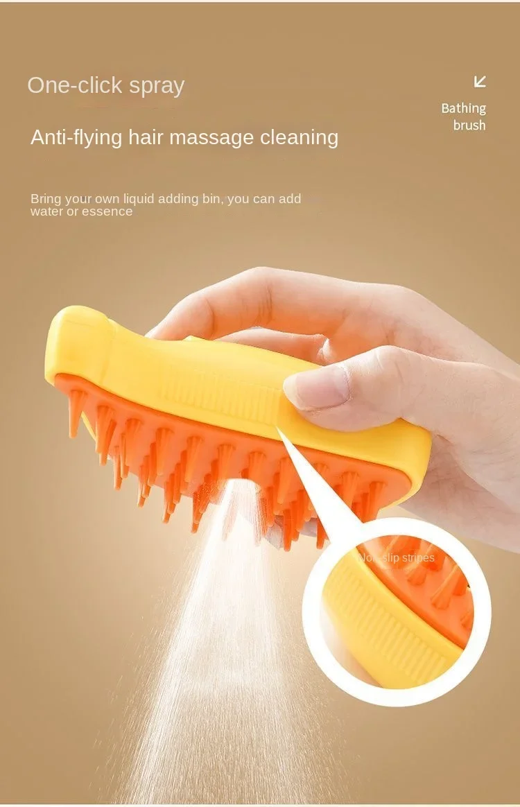 Title 9, Pet Steam Brush Electric Spray Water Spray 3 in...