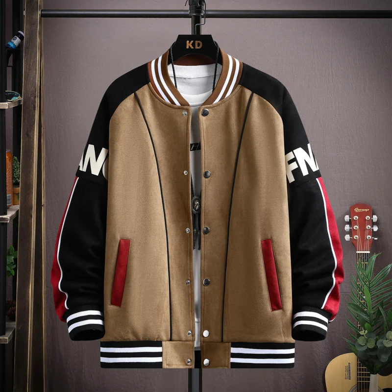 Casaco uniforme de beisebol masculino primavera e outono Jaqueta de beisebol leve e confortável para homens, ideal para uso diário e atividades ao ar livre — foto 8