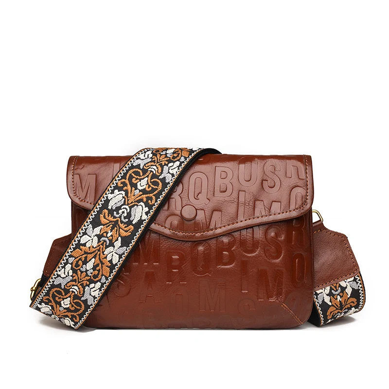 Title 2, Retro Bag Womens Wide Strap Crossbody Bag Alph...