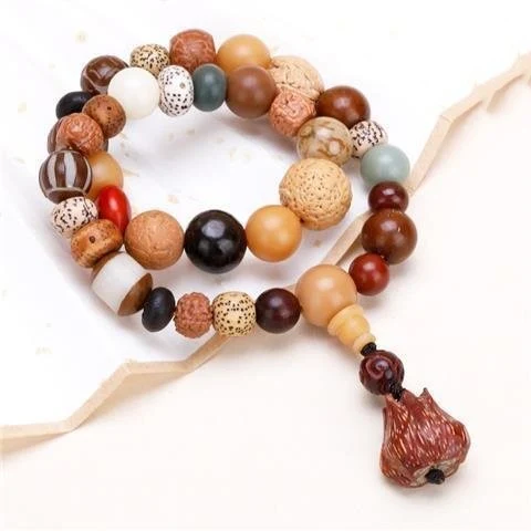 Title 1, Pulseira de contas de Buda Vajra Bodhi masculin...