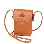 Bolsa feminina transversal de couro de primeira camada, pequena e leve, moderna, um ombro, de alta qualidade. — foto 5