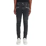 Jeans rasgada com design estiloso e elástico, com pregas personalizadas e modernas. Conforto e moda em perfeita harmonia. — foto 5