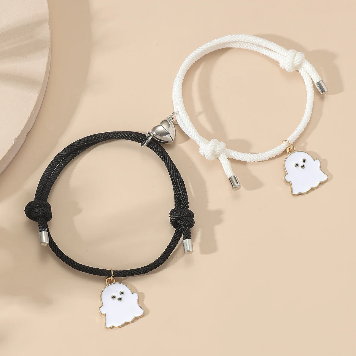 Conjunto de pulseira com abóbora, morcego e demônio escorrendo óleo para Halloween, sucção magnética, visual assustador — foto 1