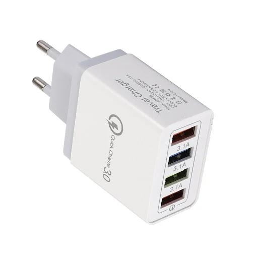 Title 12, USB Charger Quick Charge 3.0 4 Phone Adapter Fo...