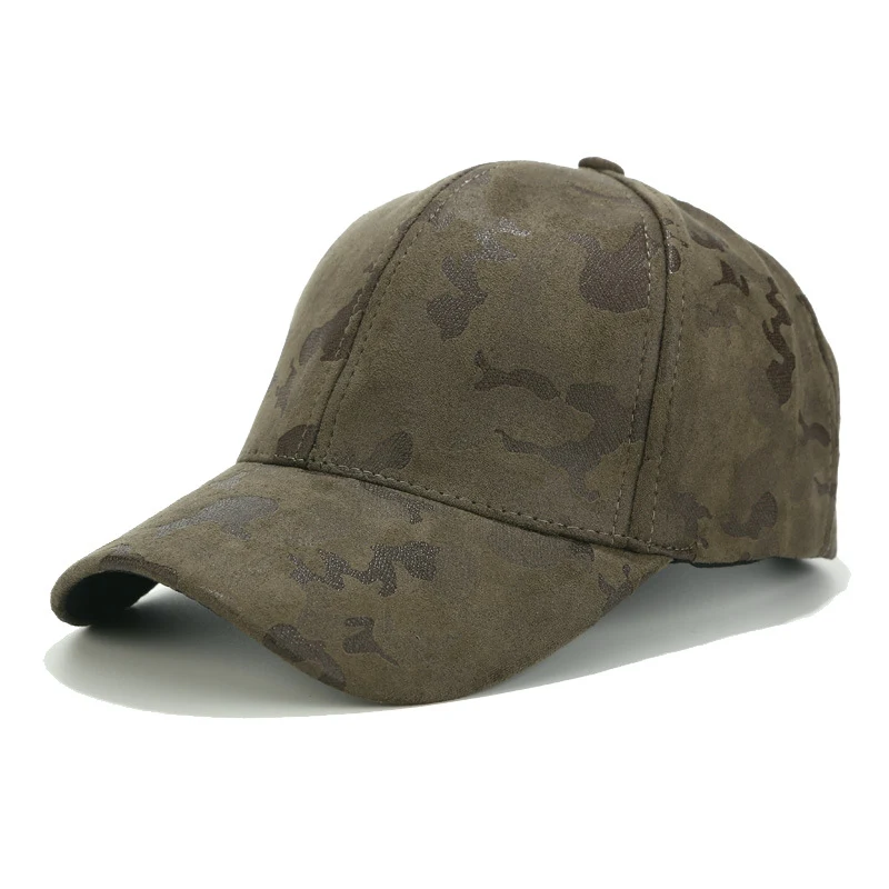 Fashion Simple Suede Camouflage Baseball Cap, stylish and casual, curved brim for sun protection, comfortable and breath — photo 6