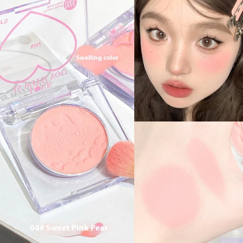Cha Cha Peach Heart Monochrome Blush Low Saturation for a natural, peach-toned flush. Achieve a soft, subtle and beautif — photo 5