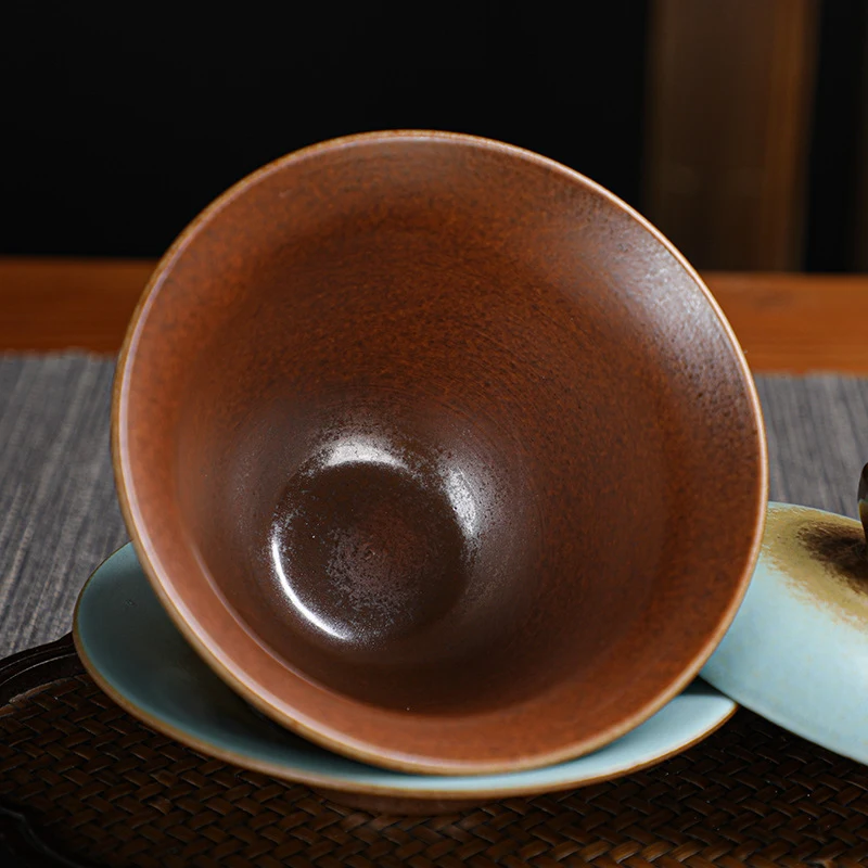 Firewood Cover Bowl Kung Fu Tea Set for Relaxing Tea Sessions, Unique Ceramic Craftsmanship, Enjoy Perfect Tea Brewing, — photo 1