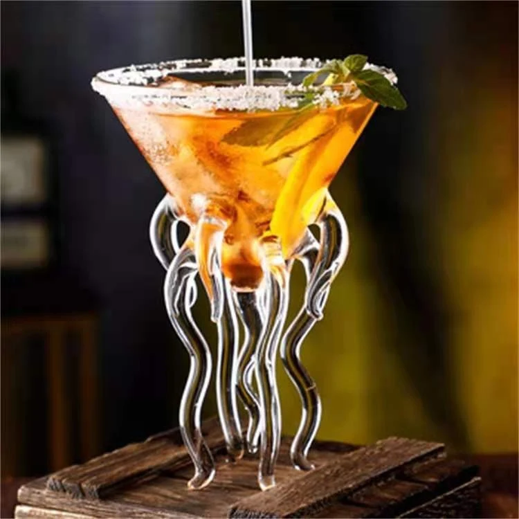 Heat-resistant transparent red wine juice creative curved mouth vampire wine glass. Enjoy your drinks in style and safet — photo 27