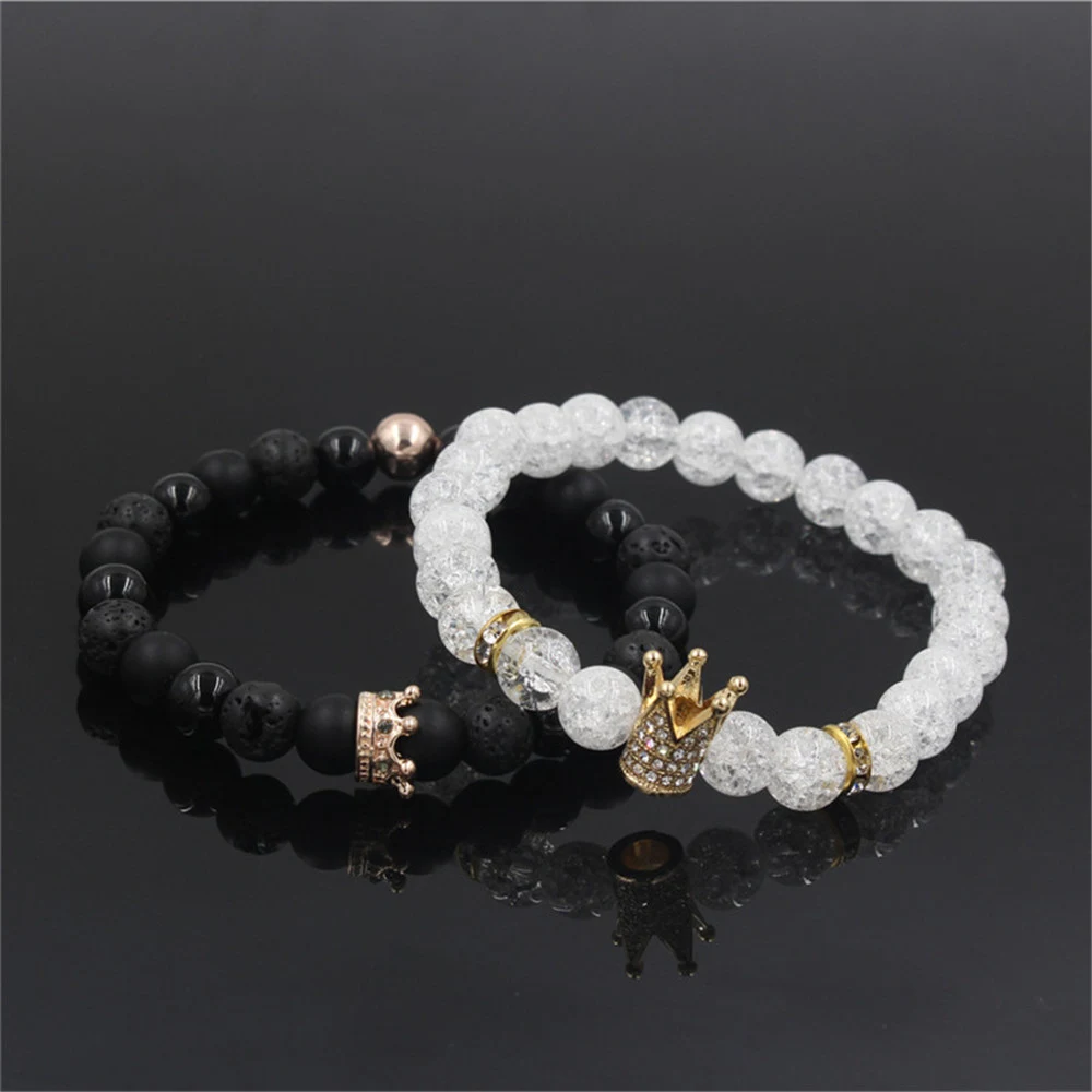 Pulseira de pedra energética fashion com efeito fosco, para energia e estilo. Design único, durabilidade e bem-estar. — foto 10