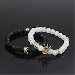 Pulseira de pedra energética fashion com efeito fosco, para energia e estilo. Design único, durabilidade e bem-estar. — foto 10