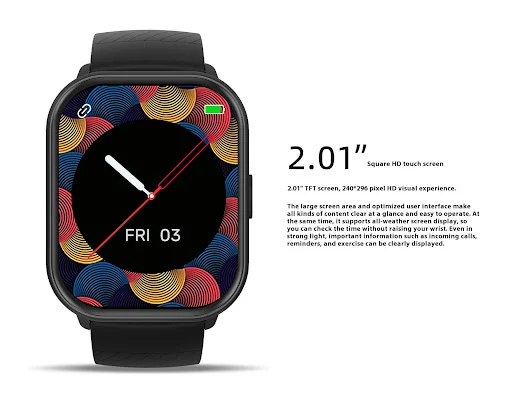 Title 4, HD Color Screen Fashion Smart Watch. Track your...