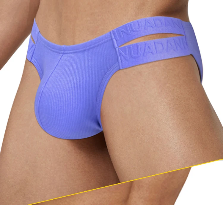 Dopamine Color Matching Thread Cotton Double Belt Hollow Low Waist Hip Lifting Underwear. Comfortable, stylish, and conf — photo 8