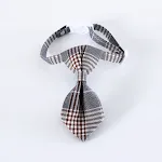 Gray Plaid Tie