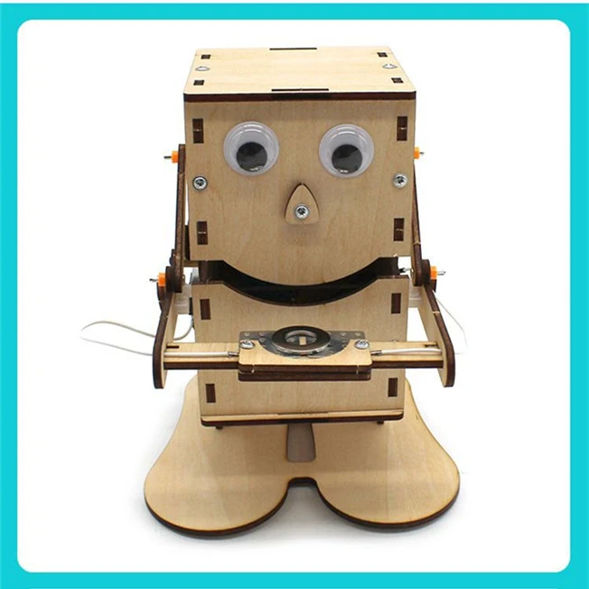 Title 2, DIY Coin Eating Robot Childrens Toy. Hand asse...