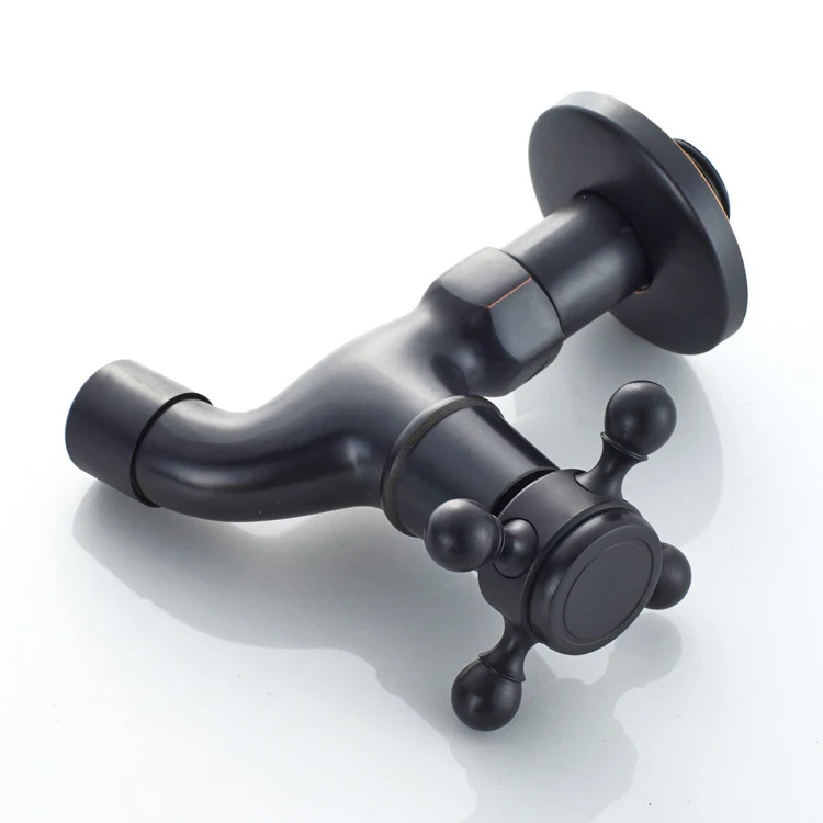 Black Antique Plum Hand Wheel Mop Pool Faucet delivers elegant design with precise water control, enhancing your pool ex — photo 1