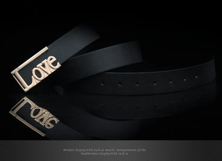 Title 2, Cinto com fivela LOVE feminino masculino