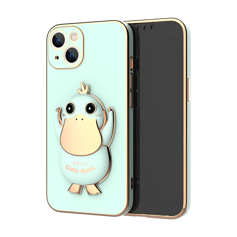 Title 5, Three-dimensional Cute Duck Mobile Phone Shell ...