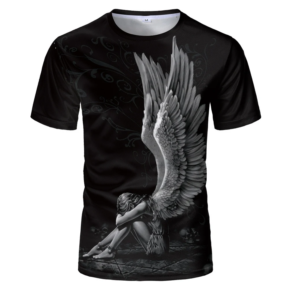 Camiseta estampada de manga curta casual, com personalidade. Meia manga ideal para um look descontraído e confortável no dia a dia. — foto 4