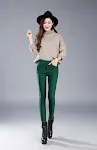 Winter Fleece-lined Thick Leggings Colorfast Plus Size Tapered Pants Warm and Comfortable for Cold Weather Versatile Fit — photo 8
