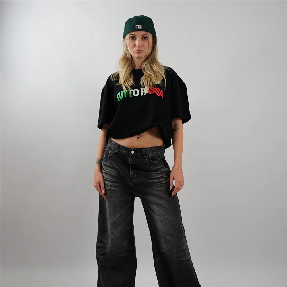 Dames T-shirt van puur katoen met ronde hals en korte mouwen, ademend en comfortabel, perfect voor dagelijks gebruik, makkelijk te combineren. — foto 2