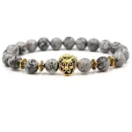 Golden lion head