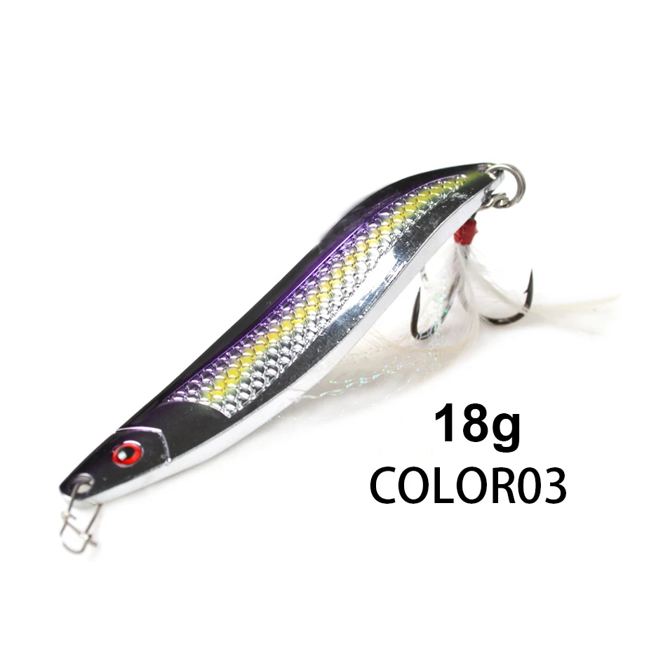 Placa de ferro Metal VIB para pesca de robalo no mar, arremesso longo e descida. Isca vibratória para maior atratividade. — foto 14