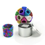 Bolas Magnéticas Coloridas Misturadas 5mm Liberte a criatividade, crie formas e estruturas únicas. Diversão garantida com estas bolinhas magnéticas. — foto 2