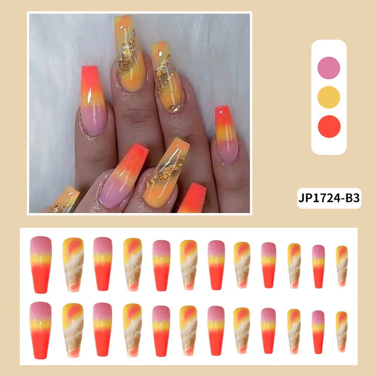 Title 3, Extra Long Fake Nail Patch Ballerina style for ...