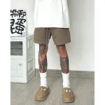 Men's Drawstring Cropped Pants Straight Loose Fit, Comfortable and Stylish for Everyday Wear, Perfect for Casual Outings — photo 5