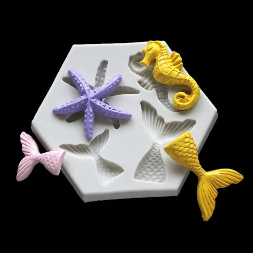 Title 5, Molde de silicone líquido DIY Ocean Series para...