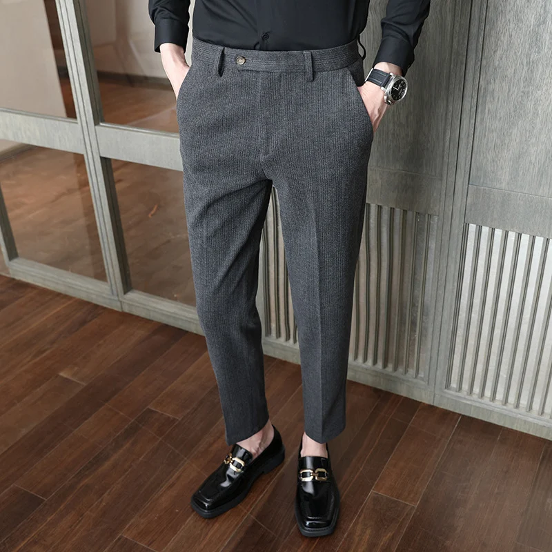 Men's Woolen Pants Casual Suit Pants Brushed Casual Fashion, offering comfort and style for everyday wear and special oc — photo 8
