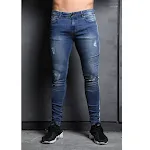 Wish Jeans For Men New Fashion Knee Holes Modern Fit Comfortable Style Trendy Look Perfect for casual wear and a fashion — photo 3