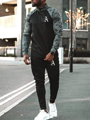 Title 5, European And American Fashion Sports Suit Men P...